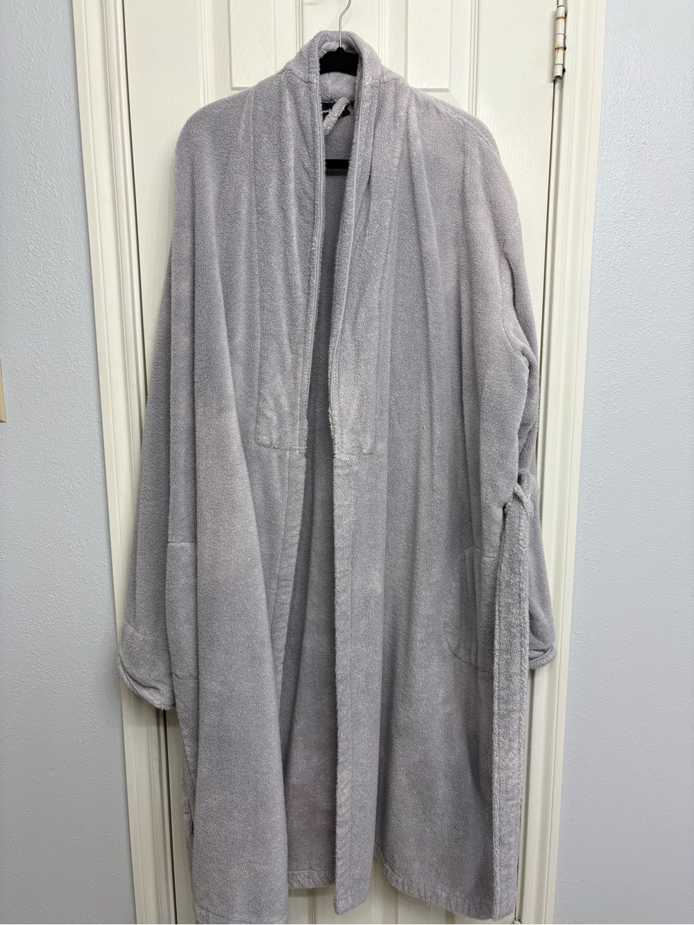 Brooklinen Light Gray Plush Robe